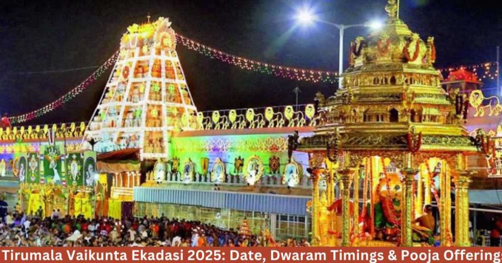 Tirumala Vaikunta Ekadasi 2025 Date, Dwaram Timings & Pooja Offerings